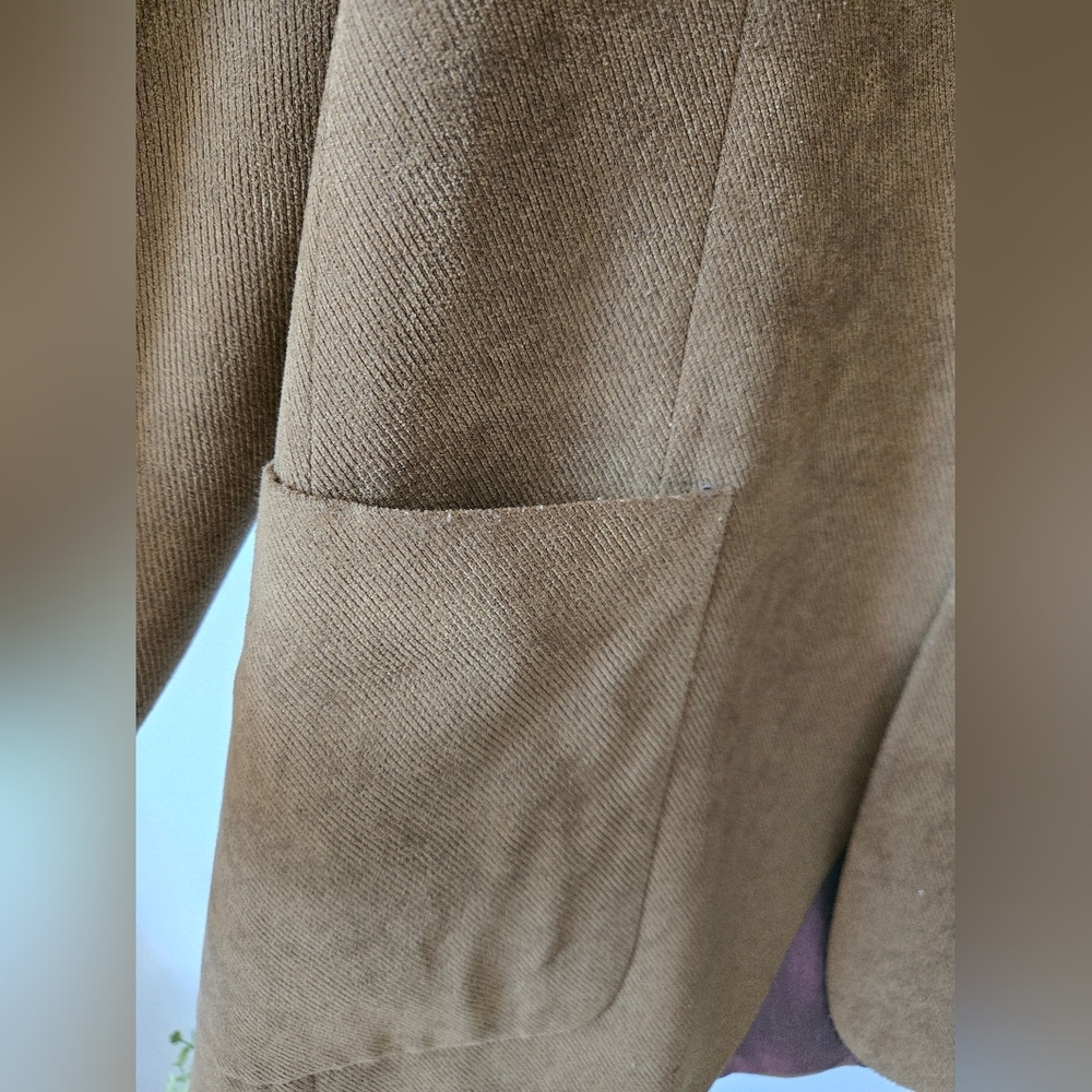 THOMAS JEFFREY/ JACK VICTOR lightweight Camel Corduroy Sportcoat. Mens 44L - Picture 3 of 12